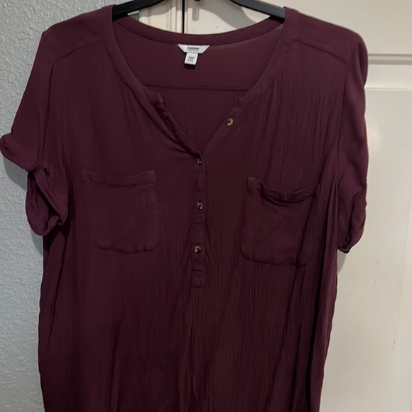 Sonoma Tops - Sonoma XXL Plum crinkle material SS top